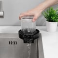 Miniatyrbillede 2 af 6: Glasskylning til vask udendørs køkkener - automatisk disk til glas sort
