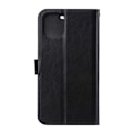 Miniatyrbilde 4 av 8: iPhone 12/12 Pro Wallet Case Black Leather Leather Case svart