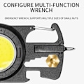 Miniatyrbillede 7 af 9: LED -lommelygte med elektrisk lighter - Multi -Tool Carbine Hook sort