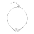 Miniatyrbild 2 av 2: Gåvoarmband Stjärntecken Jungfrun Virgo Armband Silver silver