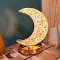 Pikkukuva 9 / 11: Ladattava pöytälamppu Crystal Moon LED RGB kulta