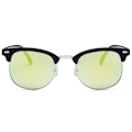 Miniatyrbillede 2 af 2: Black Clubmaster solbriller Gold Mirror Glass sort