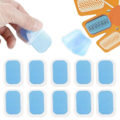 Miniatyrbillede 1 af 8: 10-pack gelpads til EMS-træner elektronisk muskelstimulator gennemsigtig
