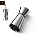 Miniatyrbillede 2 af 2: Dobbeltmåling glas - Drik dimensioner cocktail jigger 30/60 ml sølv
