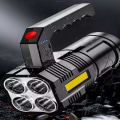 Pikkukuva 2 / 6: LED -taskulamppu USB ladattava musta
