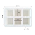 Miniatyrbillede 5 af 5: Silikone lysform stearinlys DIY 6st cubi rubics hvid
