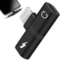 Miniatyrbillede 1 af 10: Lightning Adapter Splitter | Lyd og opladning sort