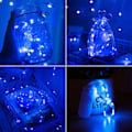 Miniatyrbild 6 av 10: 1m Mini LED Ljusslinga Batteridriven Blå blå