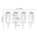 Miniatyrbillede 7 af 7: 4-pakke glasform silikone - lav iskestik wienerbrød i hjemmet hvid