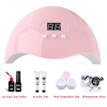 Miniatyrbild 7 av 11: 54W UV/LED-Lampa För Naglar Med Timer - Nagellampa rosa