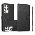 Miniatyrbillede 3 af 6: Samsung Galaxy S22 Plus 2-i-1 Magnetisk tegnebog Sag sort sort