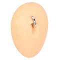 Miniatyrbilde 7 av 7: Falske navlepiercing navle ring uten hull gull gull