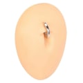 Miniatyrbillede 7 af 7: Falske navlepiercing navle ring uden huller guld guld