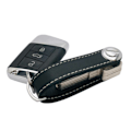 Miniatyrbild 2 av 10: Key Organizer Läder Nyckelhållare Nyckelring Svart svart