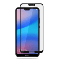 Miniatyrbillede 2 af 2: Huawei P20 En lille omfattende HD-skærmbeskytter Carbon Fiber Temmered Glass sort