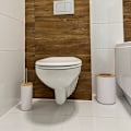 Pikkukuva 6 / 11: Kylpyhuonesetti | Saippuapumppu, Saippuakuppi, WC-harja, Roskakori, 2 Mukia Valkoinen