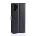 Miniatyrbillede 5 af 6: Samsung Galaxy Note 10 Wallet Cover Black Læder Læder Taske sort