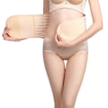 Miniatyrbillede 2 af 11: Postpartum -understøttelsesbælte - Graviditetsbælte -størrelse beige one size