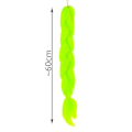 Pikkukuva 2 / 2: Jumbo punokset | Ombre punokset | Synteettinen hiustenpidennys Neon 60cm vihreä