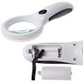 Miniatyrbillede 6 af 6: Forstørrelsesglas 4x med LED-lampe - Perfekt til læsning og arbejde hvid