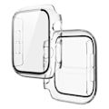 Miniatyrbild 2 av 3: Case Apple Watch 7 41mm Skal med Tempererat Glas Transparent svart