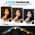 Miniatyrbilde 4 av 8: RBG Selfie Loof LED Ring Light State og Mobile Check svart