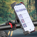 Miniatyrbillede 8 af 8: Automatisk 4,7-6.8 "Mobilholder til scooter, cykel, knallert, motorcykel sort