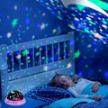 Miniatyrbild 5 av 8: Stjärnprojektor Galaxy Nattlampa LED Stjärnhimmel för Barnrum blå