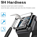 Miniatyrbillede 7 af 10: Apple Watch 7/8 41mm skærmbeskyttelse [3-pack] 3D Curve Display Protection sort