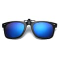 Clip-on Wayfarer Solglasögon Blå - Fäst på befintliga Glasögon! svart