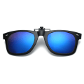 Pikkukuva 1 / 5: Clip -on Wayfarer -aurinkolasit sininen - kiinnitetty olemassa oleviin lasiin! musta