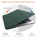 Miniatyrbillede 7 af 10: iPad Mini 6 Cover Case Tri-fold Smart Case Sort sort