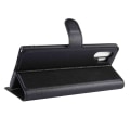 Miniatyrbillede 6 af 6: Samsung Galaxy Note 10 Wallet Cover Black Læder Læder Taske sort