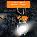 Miniatyrbillede 9 af 9: LED -lommelygte med elektrisk lighter - Multi -Tool Carbine Hook sort
