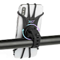 Miniatyrbilde 4 av 8: Universal Mobile Holder Bicycle Bicycle Control Holder for Mobile svart