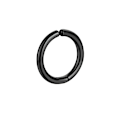 Miniatyrbillede 1 af 2: Fake Piercing Ørering Uden Hul Tyk Ring Sort 14mm sort
