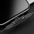 Miniatyrbillede 3 af 10: Lightning Adapter Splitter | Lyd og opladning sort