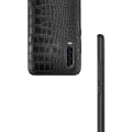 Miniatyrbilde 3 av 3: Samsung Galaxy S10 Plus Mobile Shell Black Leather Leather Crocodile Shell svart
