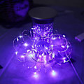 Miniatyrbillede 8 af 11: 2-Pack 1m Mini LED Light Loop Battery-Powered Purple lilla