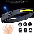 Miniatyrbillede 4 af 11: LED PEACK LAMP RUNNE LIGHTWEENT COB XPE sort