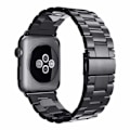 Pikkukuva 2 / 9: Apple Watch 42/44/45 1/2/3/4/5/6/7/Katso metalli mustan kellon rannekoru musta