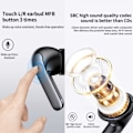 Miniatyrbillede 8 af 8: TWS Bluetooth-hovedtelefoner ANC ENC BT 5.3 Sort sort