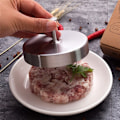 Miniatyrbild 5 av 6: Hamburgerpress Rostfritt Stål Hamburgerform silver
