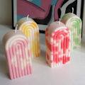 Miniatyrbillede 5 af 9: Letform Candle U-form High Bow 12cm hvid