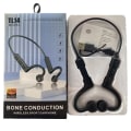 Miniatyrbild 3 av 3: Bone Conduction Träningshörlurar Bluetooth Hörlurar Svart svart