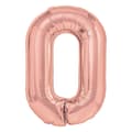 Folieballong tall 0 rosegull 70 cm
