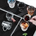 Miniatyrbilde 8 av 10: Barmatte Gummi Rektangulær 30x15cm Sort svart