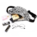 Miniatyrbild 3 av 5: Midjeväska Magväska Cross Body Bum Bag Leopard svart