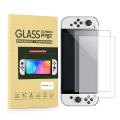 Miniatyrbilde 2 av 4: 2-pak Nintendo Switch OLED-kompatible skjermbeskyttere i herdet glass gjennomsiktig