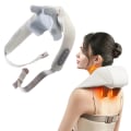 Miniatyrbilde 10 av 10: Elektrisk nakkemassasje med varme - Shiatsu massasje skuldre, nakke og kropp beige